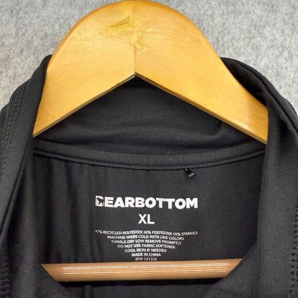 Men's Bearbottom Size XL Black Quarter- Zip‎ Pullover Base Layer Shirt Casual - Picture 3 of 9